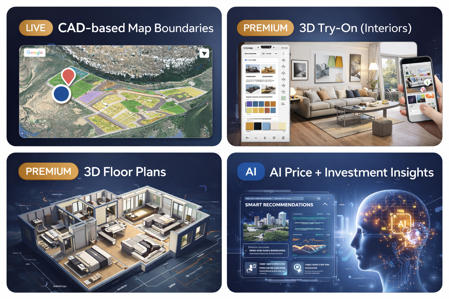 Map-based plotting preview